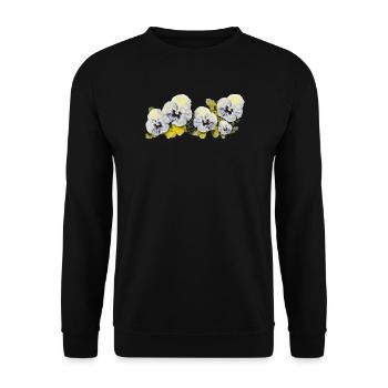 Gedanken - Unisex Pullover - Schwarz - Vorne - Alina (178cm) & Michal (187cm)