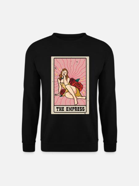 Die Kaiserin Tarotkarte Schamane Wahrsagerei - Unisex Pullover - Schwarz