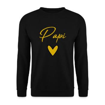 OPA. VATERTAG. ALLES GUTE ZUM GROSSVATERTAG - Unisex Pullover - Schwarz - Vorne - Alina (178cm) & Michal (187cm)