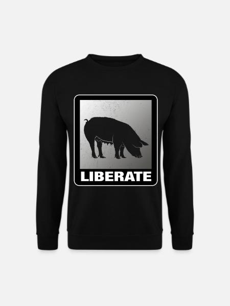 Liberate Vegan Animal Liberation - Unisex Pullover - Schwarz
