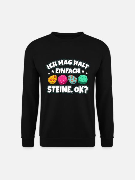 Steine - Unisex Pullover - Schwarz