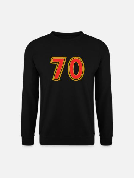 70. 70 ANS. 70e ANNIVERSAIRE. ANNIVERSAIRE 70 ANS. - Sweat-shirt Unisexe - noir