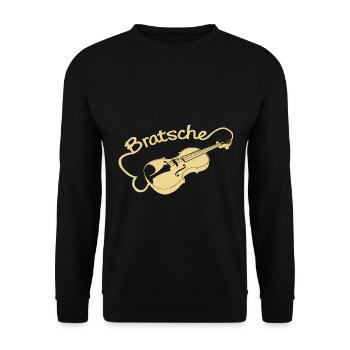 Bratsche - Unisex Pullover - Schwarz - Vorne - Alina (178cm) & Michal (187cm)