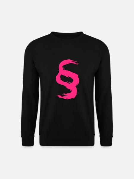 Paragraph Symbol Rosa Anwalt Anwältin Richterin - Unisex Pullover - Schwarz