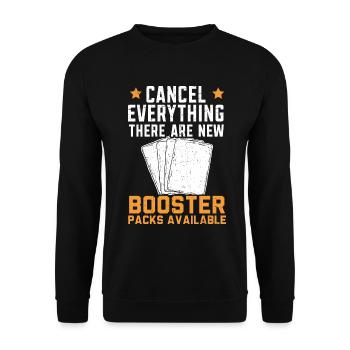 Cancel Everything Es gibt neue Booster Packs - Unisex Pullover - Schwarz - Vorne - Alina (178cm) & Michal (187cm)