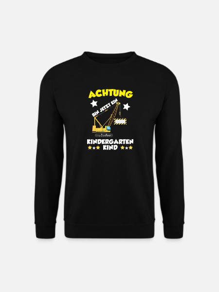 Ich Bin Jetzt Ein Kindergartenkind Müll Kran - Unisex Pullover - Schwarz