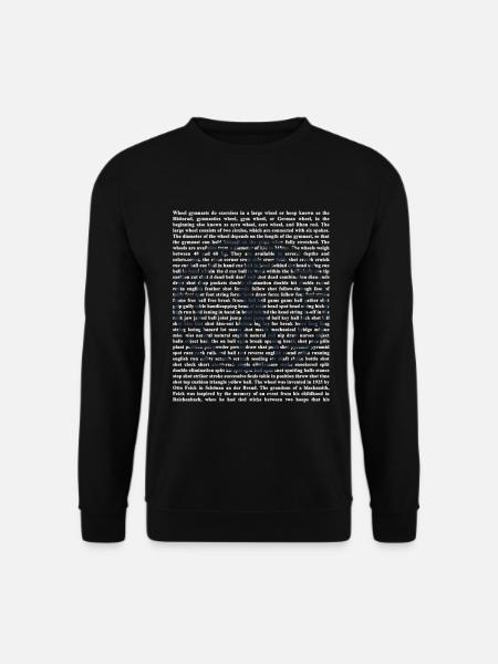 Waghalsige Turnerin Rhönradspirale - Unisex Pullover - Schwarz