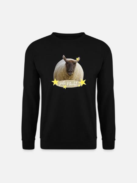 Schaf gute Nacht Schlafshirt - Unisex Pullover - Schwarz