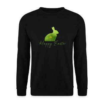 Happy Easter rabbit - Unisex Pullover - Schwarz - Vorne - Alina (178cm) & Michal (187cm)