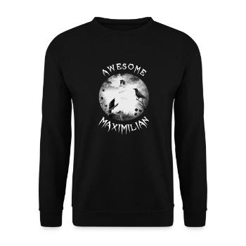 Maximilian Geburtstag Max - Unisex Pullover - Schwarz - Vorne - Alina (178cm) & Michal (187cm)