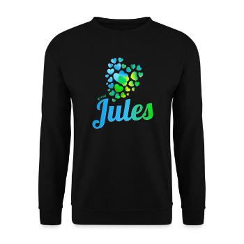 Jules - Unisex Pullover - Schwarz - Vorne - Alina (178cm) & Michal (187cm)