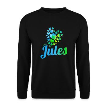Jules - Unisex Pullover - Schwarz - Vorne - Alina (178cm) & Michal (187cm)
