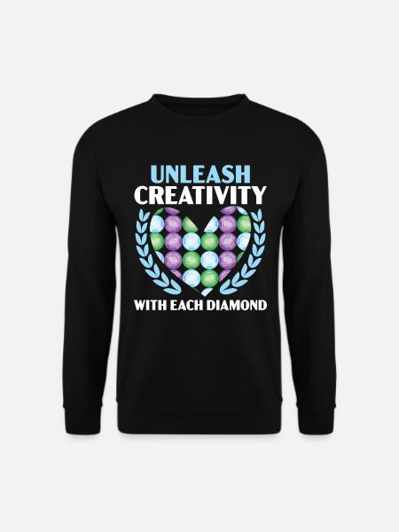 Diamantmalerei Handwerkszeug Diamantmaler - Unisex Pullover - Schwarz