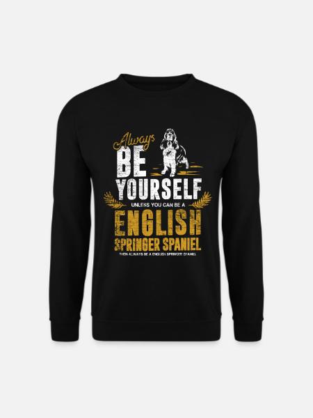 Flinker Springer Spaniel Stöberhund - Unisex Pullover - Schwarz