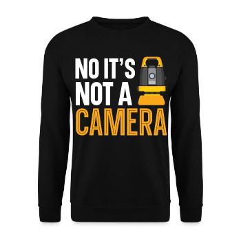 Nein, es ist keine Kamera Landtechniker Landvermes - Unisex Pullover - Schwarz - Vorne - Alina (178cm) & Michal (187cm)