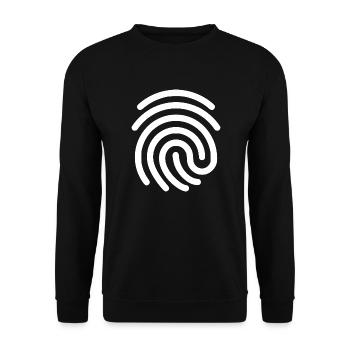 Finger ID - Unisex Pullover - Schwarz - Vorne - Alina (178cm) & Michal (187cm)