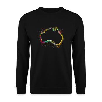 Australien Kontinent - Unisex Pullover - Schwarz - Vorne - Alina (178cm) & Michal (187cm)