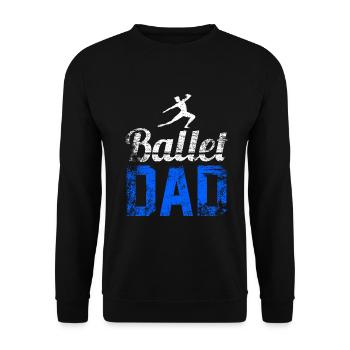 Ballet Dad - Unisex Pullover - Schwarz - Vorne - Alina (178cm) & Michal (187cm)