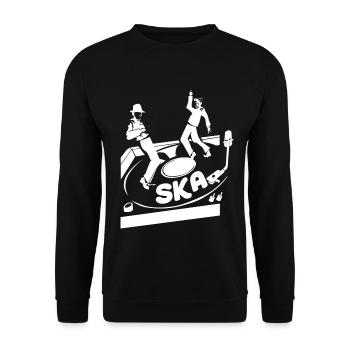 Funkensprühende Ska Bläsersektion - Unisex Pullover - Schwarz - Vorne - Alina (178cm) & Michal (187cm)