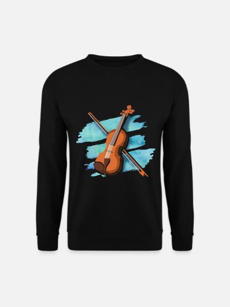 Eleganter Geigenbogen Virtuose - Unisex Pullover - Schwarz