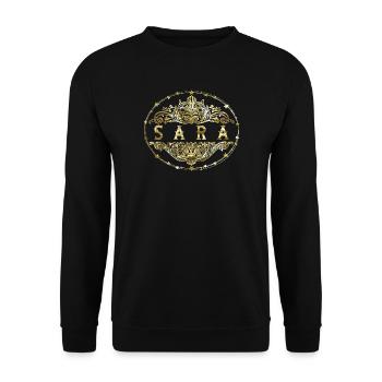 Sara - Unisex Pullover - Schwarz - Vorne - Alina (178cm) & Michal (187cm)