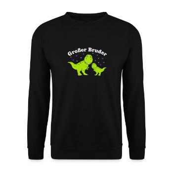Bald Großer Bruder Ich Bin Großer Bruder - Unisex Pullover - Schwarz - Vorne - Alina (178cm) & Michal (187cm)