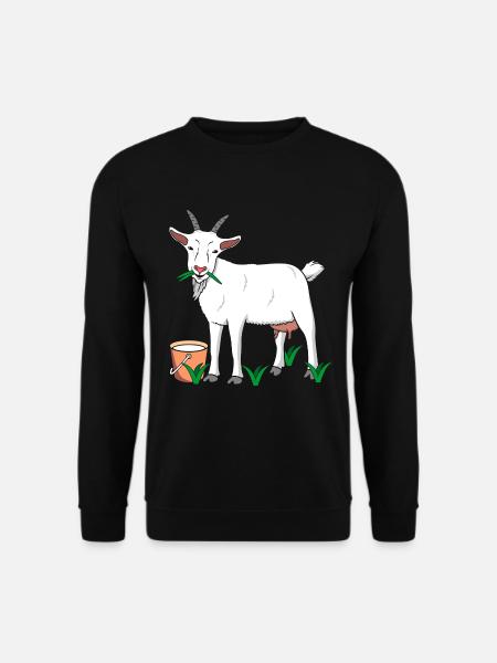 Ziege Ziegenmilch - Unisex Pullover - Schwarz