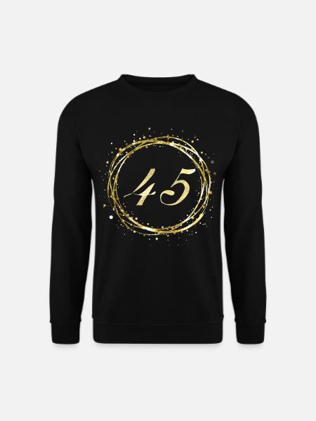 45 - Unisex Pullover - Schwarz