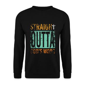 Christ Geschenk - Unisex Pullover - Schwarz - Vorne - Alina (178cm) & Michal (187cm)