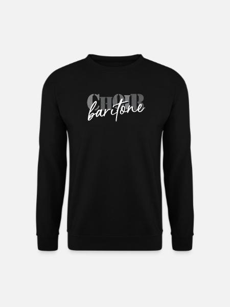 Choir - Baritone singer - Unisex Pullover - Schwarz