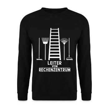 LEITER RECHENZENTRUM - Unisex Pullover - Schwarz - Vorne - Alina (178cm) & Michal (187cm)