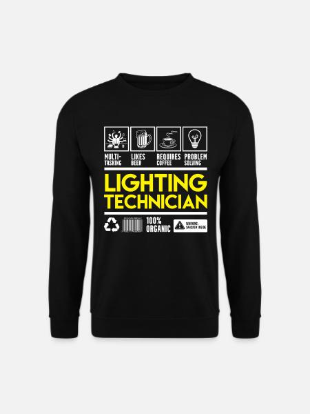 Licht Techniker - Unisex Pullover - Schwarz
