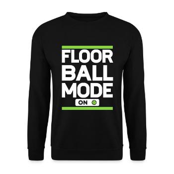 Floorball Mode On Floorballspieler Unihockey - Unisex Pullover - Schwarz - Vorne - Alina (178cm) & Michal (187cm)