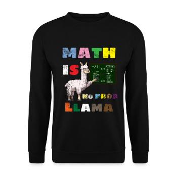 Math Joke - Unisex Pullover - Schwarz - Vorne - Alina (178cm) & Michal (187cm)