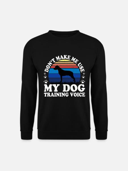 Argentino Hundeliebhaber Silhouette Vintage Sonnenuntergang - Unisex Pullover - Schwarz