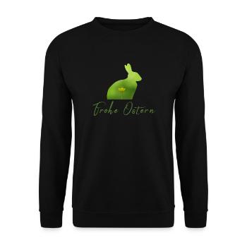 Frohe Ostern Ostern - Unisex Pullover - Schwarz - Vorne - Alina (178cm) & Michal (187cm)
