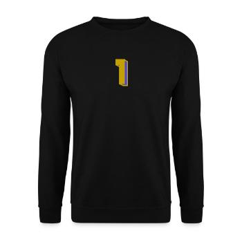 1 - Unisex Pullover - Schwarz - Vorne - Alina (178cm) & Michal (187cm)