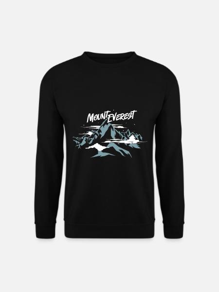 Mount Everest Nepal - Unisex Pullover - Schwarz