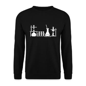 Chemiker - Unisex Pullover - Schwarz - Vorne - Alina (178cm) & Michal (187cm)