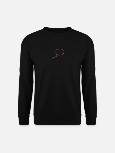 Gedankenblase Blase Gedanken Rosa - Unisex Pullover - Schwarz