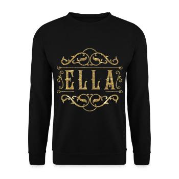 Ella gold - Unisex Pullover - Schwarz - Vorne - Alina (178cm) & Michal (187cm)