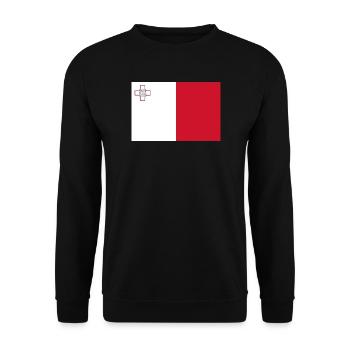 Malta - Unisex Pullover - Schwarz - Vorne - Alina (178cm) & Michal (187cm)