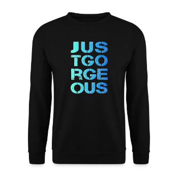 einfach großartig perfekt gorgeous spitze - Unisex Pullover - Schwarz - Vorne - Alina (178cm) & Michal (187cm)