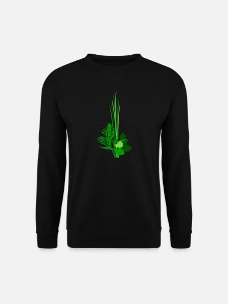 Kräuter Kraut Gewürz Würzen Feinschmecker - Unisex Pullover - Schwarz