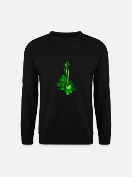 Kräuter Kraut Gewürz Würzen Feinschmecker - Unisex Pullover - Schwarz