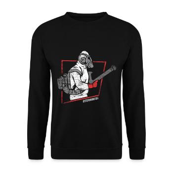 Beherzter Kammerjäger Wanzenjagd - Unisex Pullover - Schwarz - Vorne - Alina (178cm) & Michal (187cm)