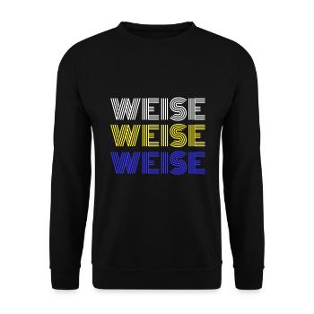 Klugscheisser Klugscheißer Klugscheiser - Unisex Pullover - Schwarz - Vorne - Alina (178cm) & Michal (187cm)
