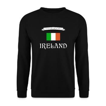 Ireland Irland - Unisex Pullover - Schwarz - Vorne - Alina (178cm) & Michal (187cm)