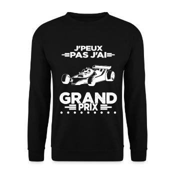 Je Peux Pas J'ai Grand Prix - Sweat-shirt Unisexe - noir - Devant - Alina (178cm) & Michal (187cm)
