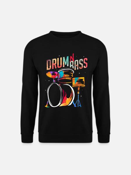 Elektrisierender Bass Raveclub - Unisex Pullover - Schwarz